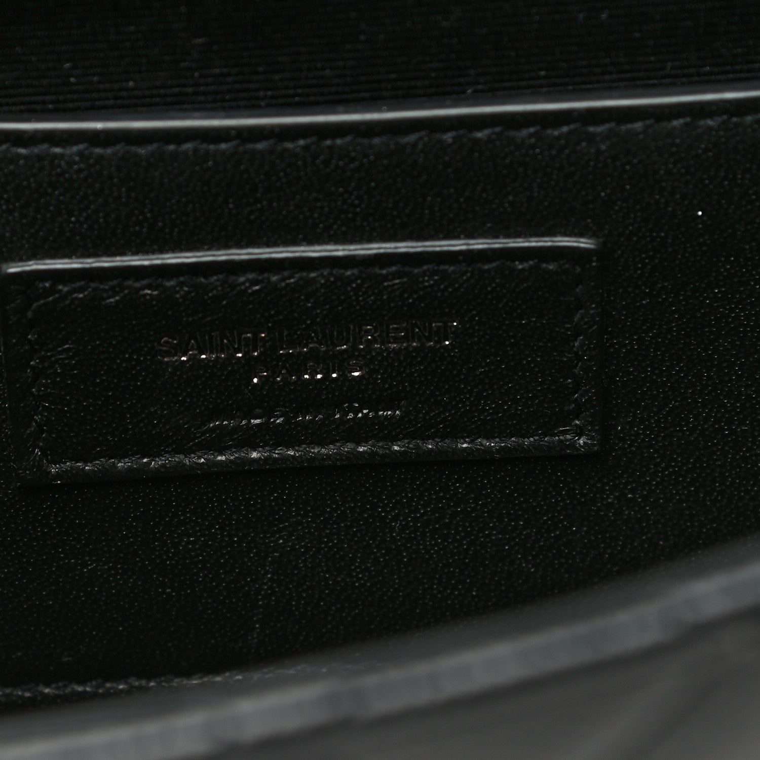 Saint Laurent Grain De Poudre Textured Mixed Matelasse Triquilt Small Monogram Satchel Black 5 of 11