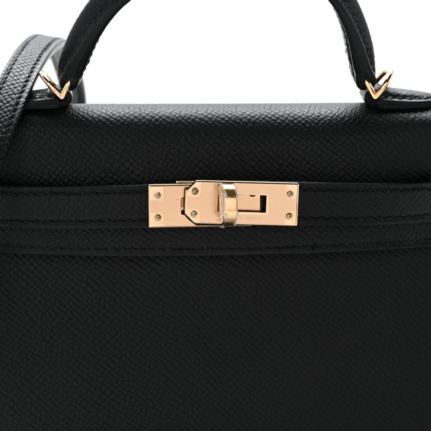 Epsom Horseshoe Mini Kelly Sellier 20 Black Rose Pourpre