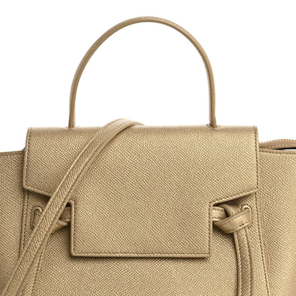 Celine Laminated Calfskin Nano Belt Bag Gold 8 of 13