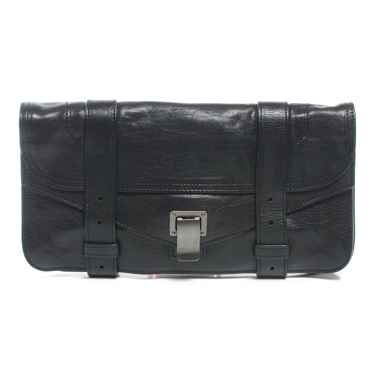 Proenza Schouler Leather PS1 Pochette Clutch Black 1 of 7