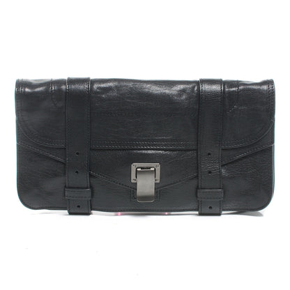 Proenza Schouler Leather PS1 Pochette Clutch Black 1 of 7