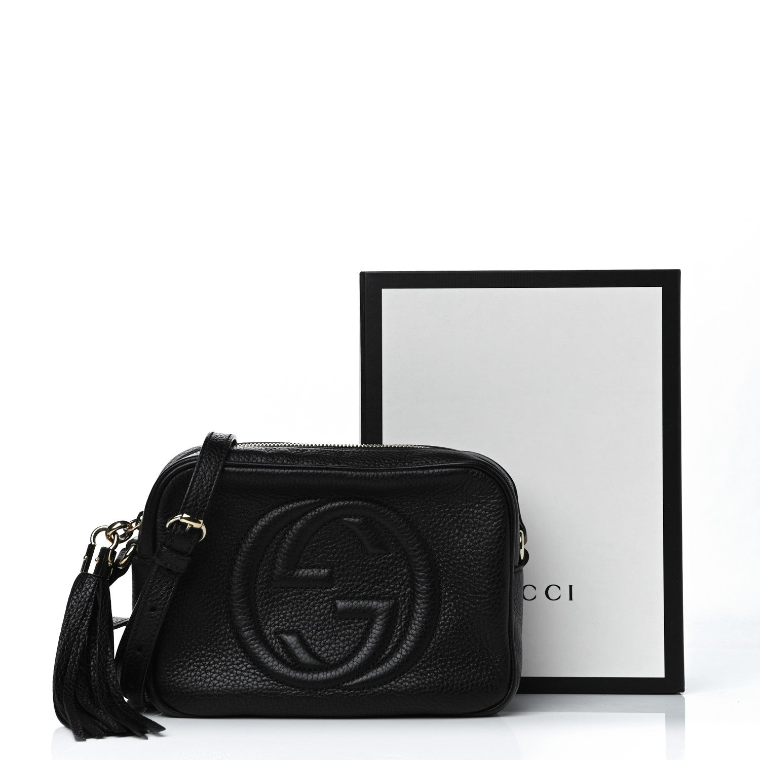 Gucci Pebbled Calfskin Small Soho Disco Bag Black 16 of 16