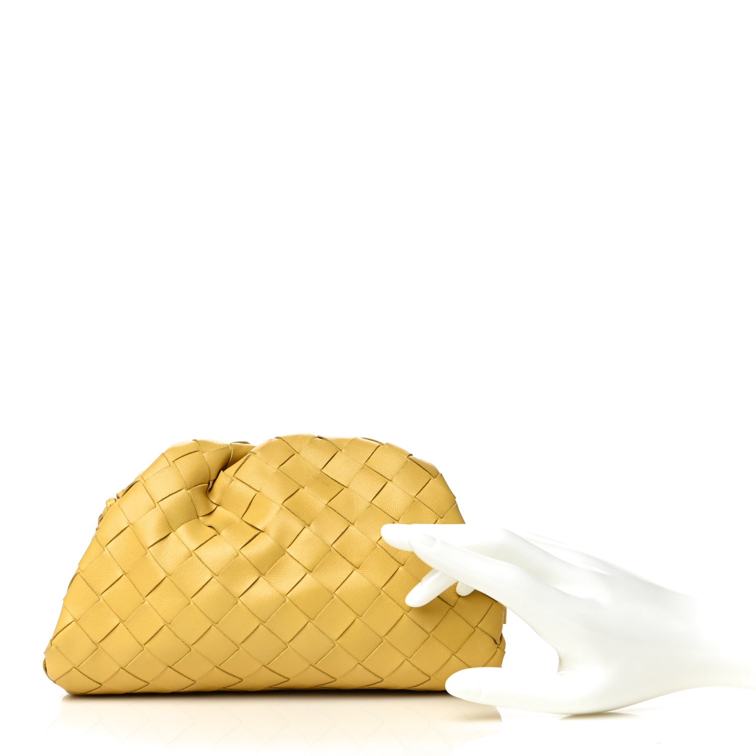 Bottega Veneta Nappa Intrecciato The Mini Pouch Buttercup 2 of 10