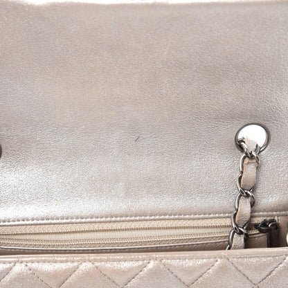 Chanel Iridescent Calfskin Quilted Mini Rectangular Flap Light Gold 9 of 9