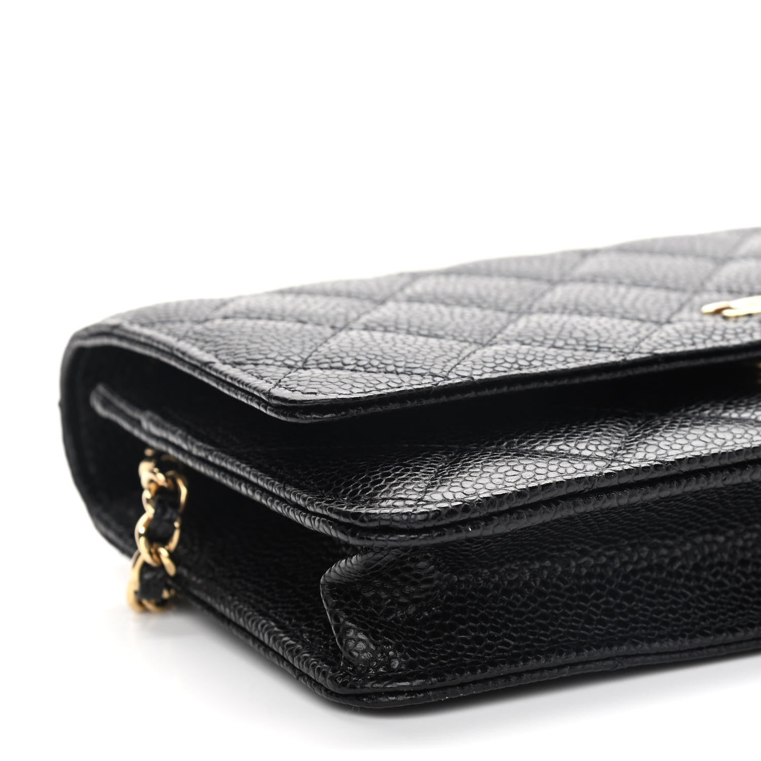 Chanel Caviar Quilted Wallet On Chain WOC Black 9 of 10