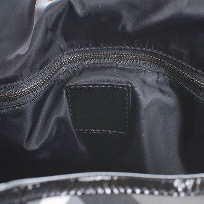 Burberry Patent Trim Smoked Check Tote Black 6 of 9
