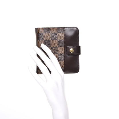 Louis Vuitton Damier Ebene Zippe Zipped Compact Wallet 2 of 8