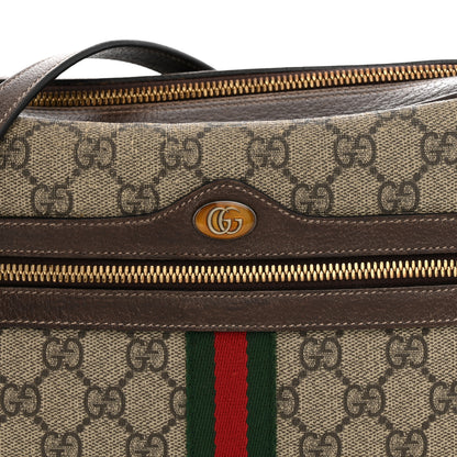 Gucci GG Supreme Monogram Web Small Ophidia Shoulder Bag Brown 8 of 12
