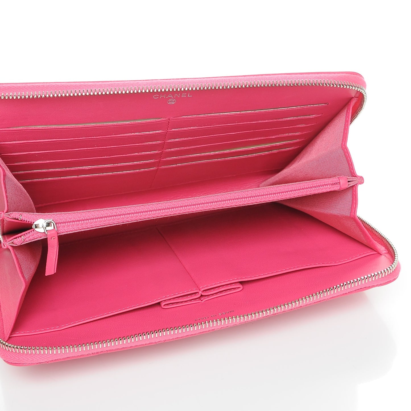 Lambskin Quilted Travel Case Pink