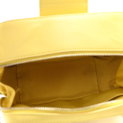 Chanel Lambskin Quilted Mini CC Box Camera Bag Yellow 4 of 9