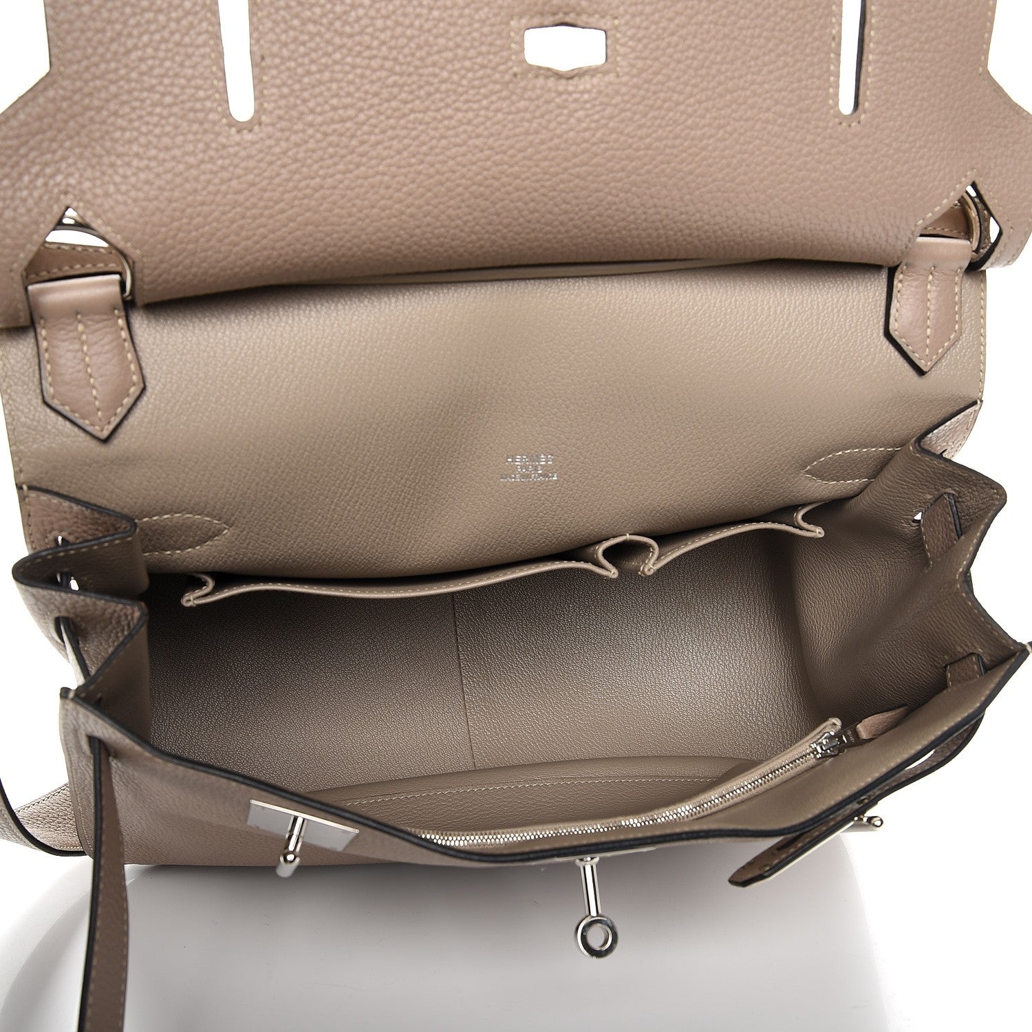 Hermes Taurillon Clemence Jypsiere 34 Gris Tourterelle 5 of 10