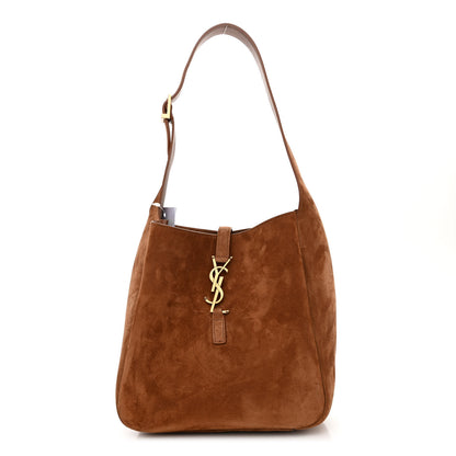 Saint Laurent Suede Small Le 5 A 7 Soft Hobo Snuff 1 of 10