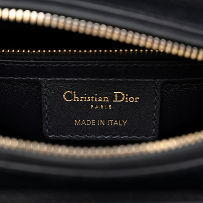 Christian Dior Calfskin Pockets Medium Lady Dior Blue 7 of 11