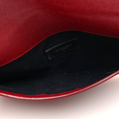 Saint Laurent Grain De Poudre Uptown Pouch Opyum Red 5 of 6