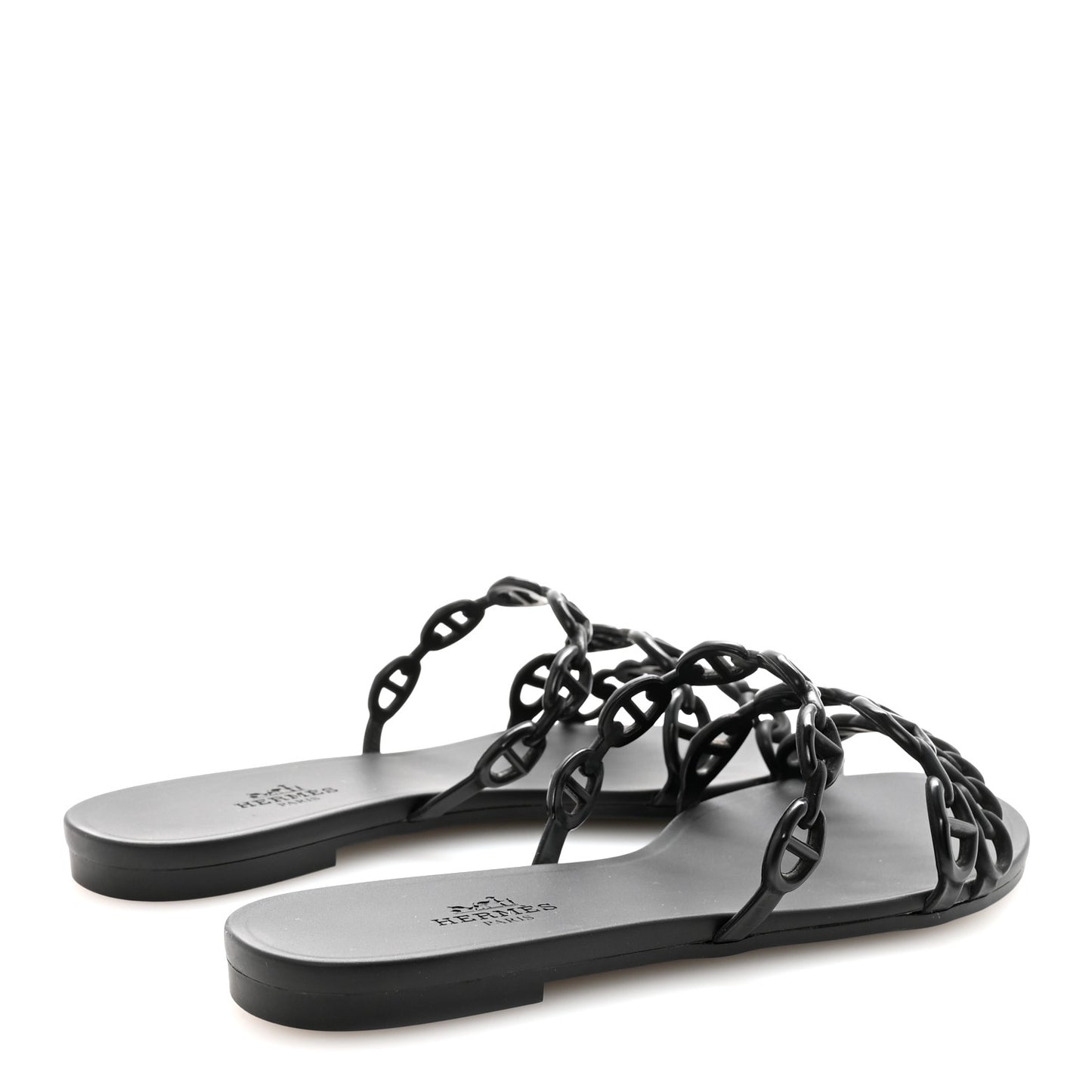 Rubber Chaine d'Ancre Rivage Sandals 35 Black