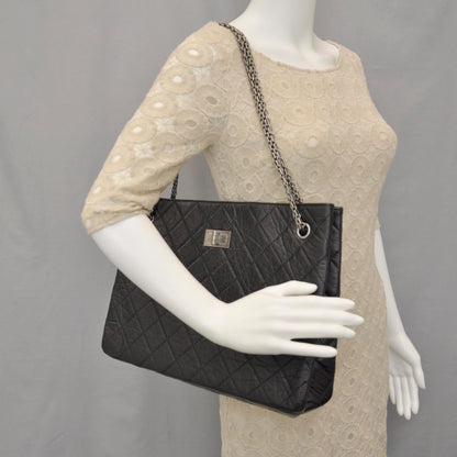 Chanel Aged Calfskin Reissue 2.55 Tote Black 2 of 10