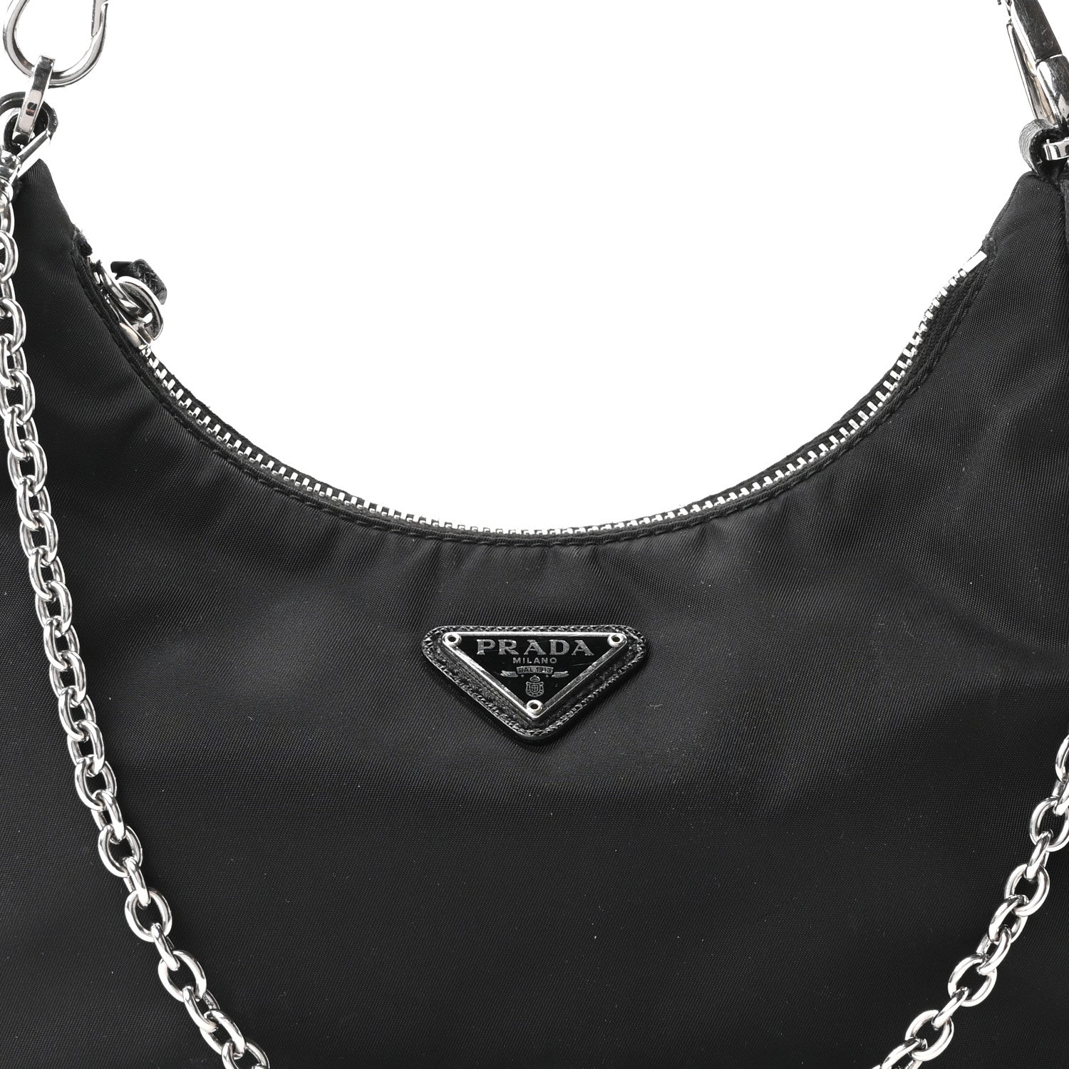 Prada Nylon Re-Edition 2005 Shoulder Bag Black 7 of 10