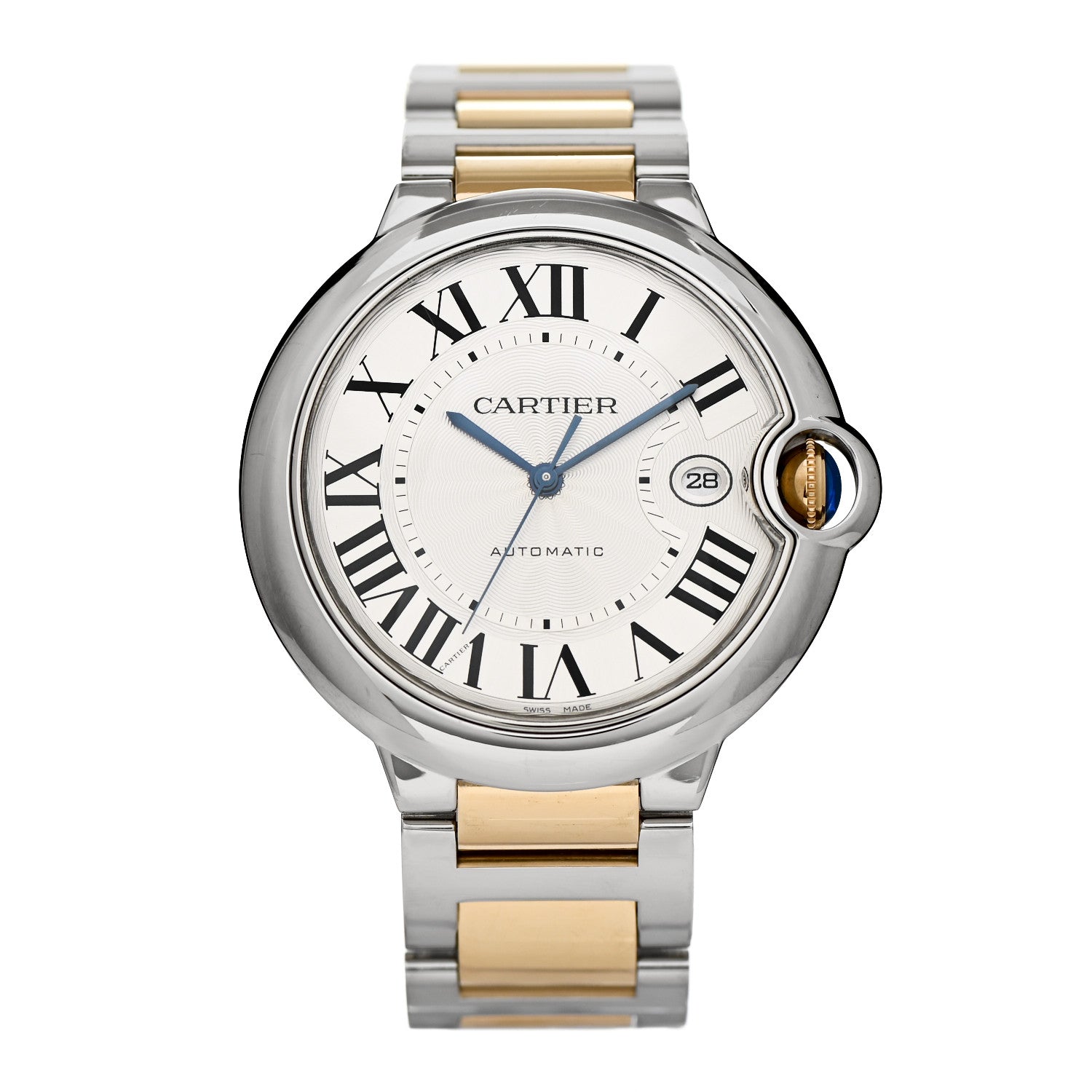 Cartier Stainless Steel 18K Yellow Gold 42mm Ballon Bleu De Cartier Automatic Watch 1 of 5