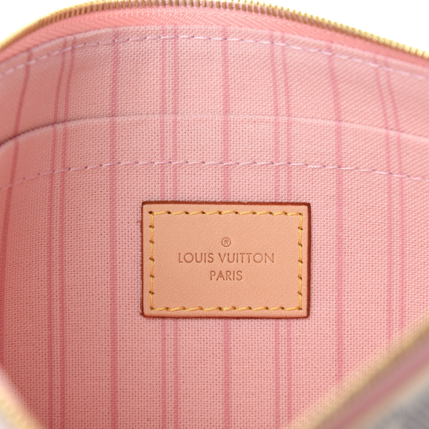 Louis Vuitton Damier Azur Neverfull MM GM Pochette Rose Ballerine 6 of 6
