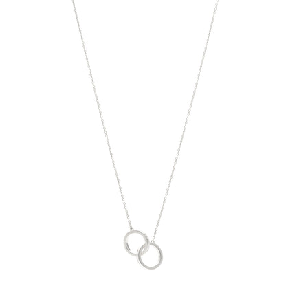 Tiffany Sterling Silver 1837 Interlocking Circles Pendant Necklace 1 of 4