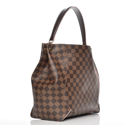 Louis Vuitton Damier Ebene Caissa Hobo Rose Ballerine 3 of 13