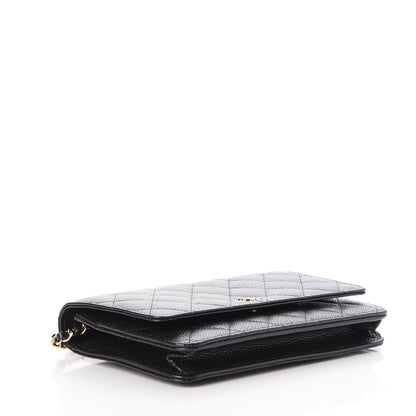 Chanel Caviar Quilted Wallet On Chain WOC Black 4 of 9
