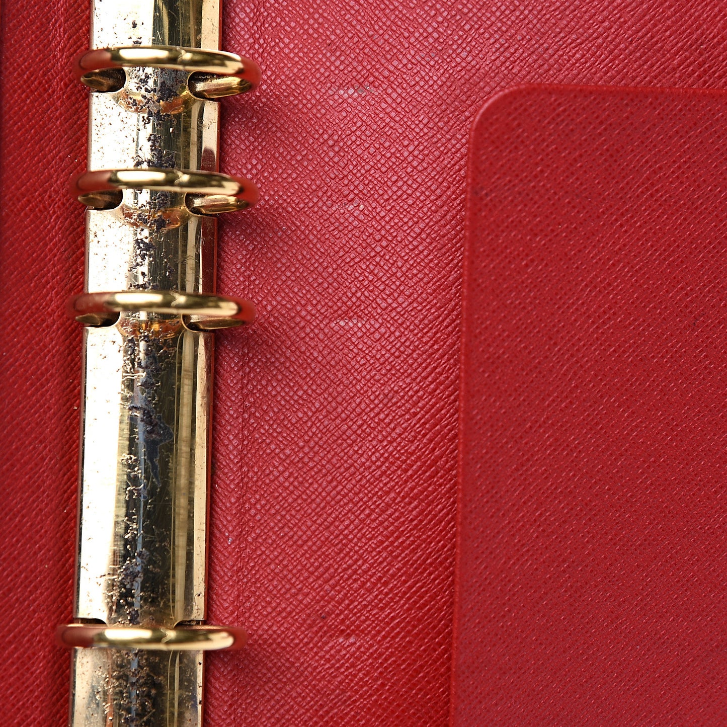 Epi Medium Ring Agenda Cover Rouge