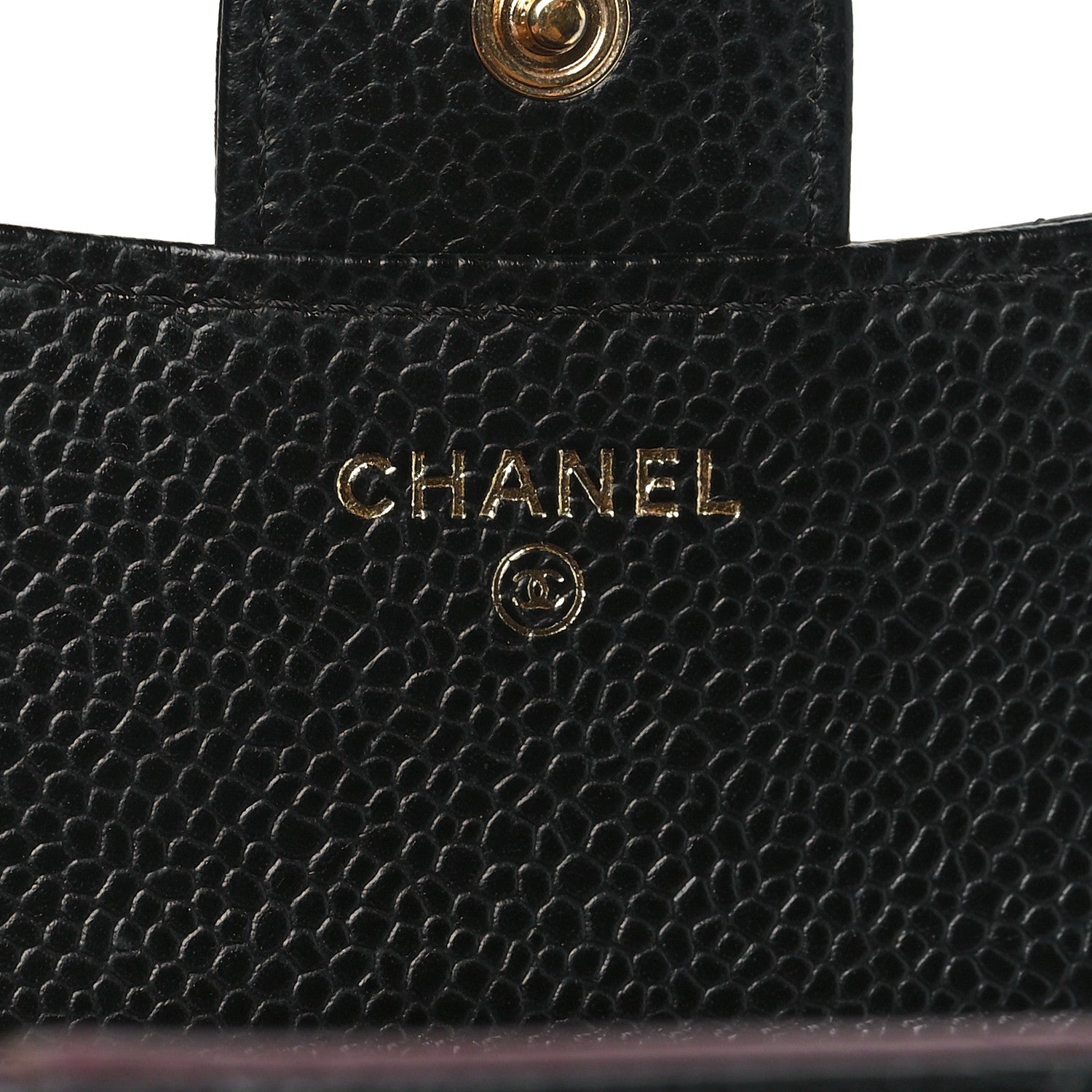 Chanel Caviar Quilted Compact Flap Wallet Black 6 of 9