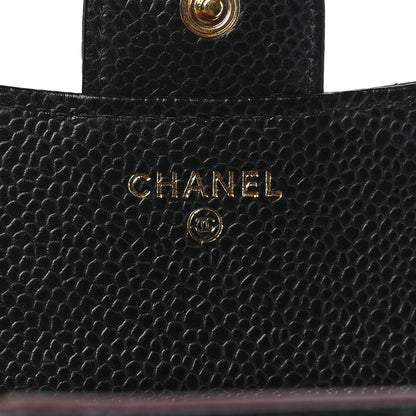 Chanel Caviar Quilted Compact Flap Wallet Black 6 of 9