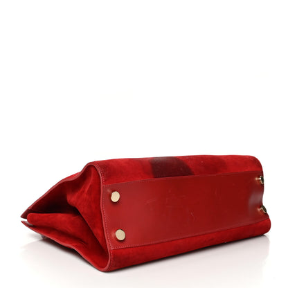 Jimmy Choo Suede Riley Tote Red 3 of 10