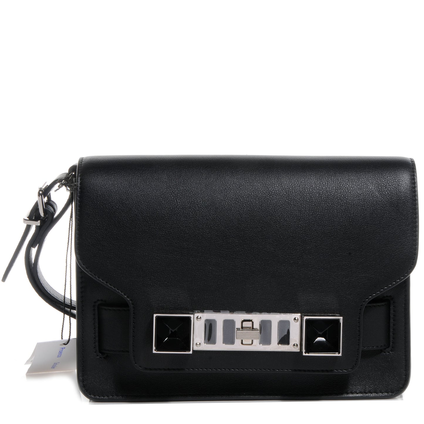 Smooth Calf PS11 Wristlet Clutch Black