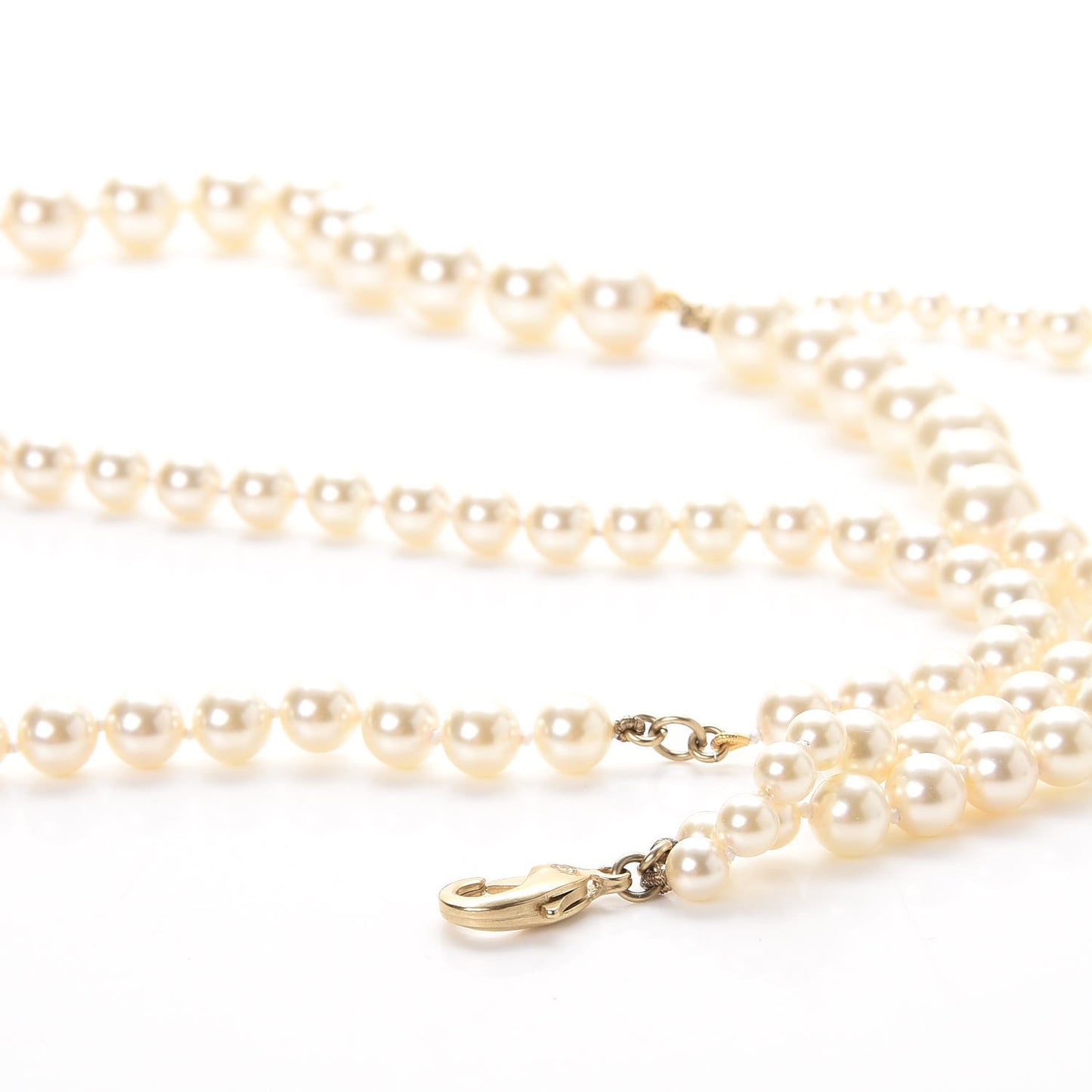 Pearl CC Double Strand Belt Gold