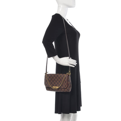 Louis Vuitton Damier Ebene Favorite MM 2 of 9