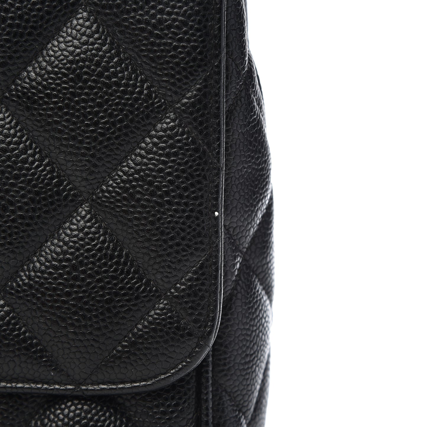 Caviar Quilted Medium Single Flap Black