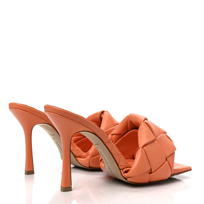 Bottega Veneta Nappa Maxi Intrecciato Lido Mule Sandals 40 Papaya 4 of 7