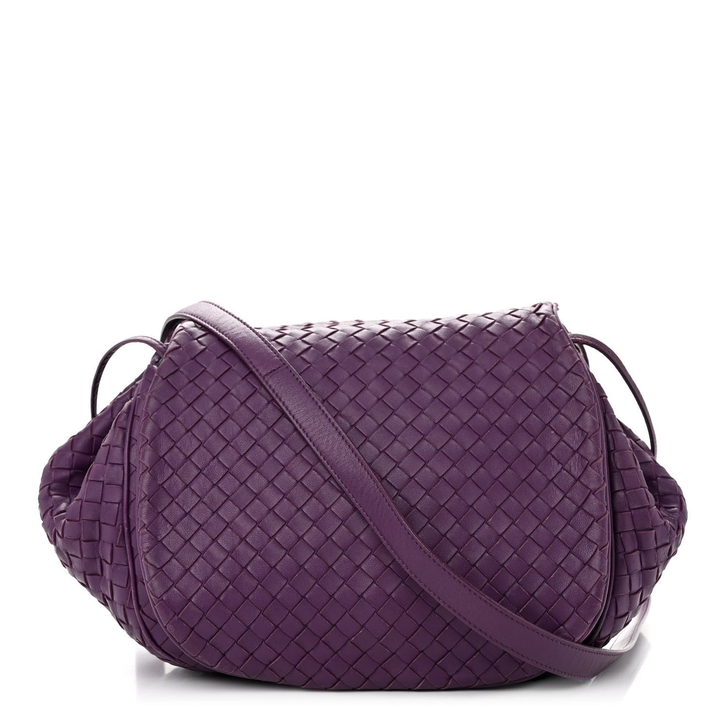 Nappa Intrecciato Drawstring Messenger Flap Monalisa