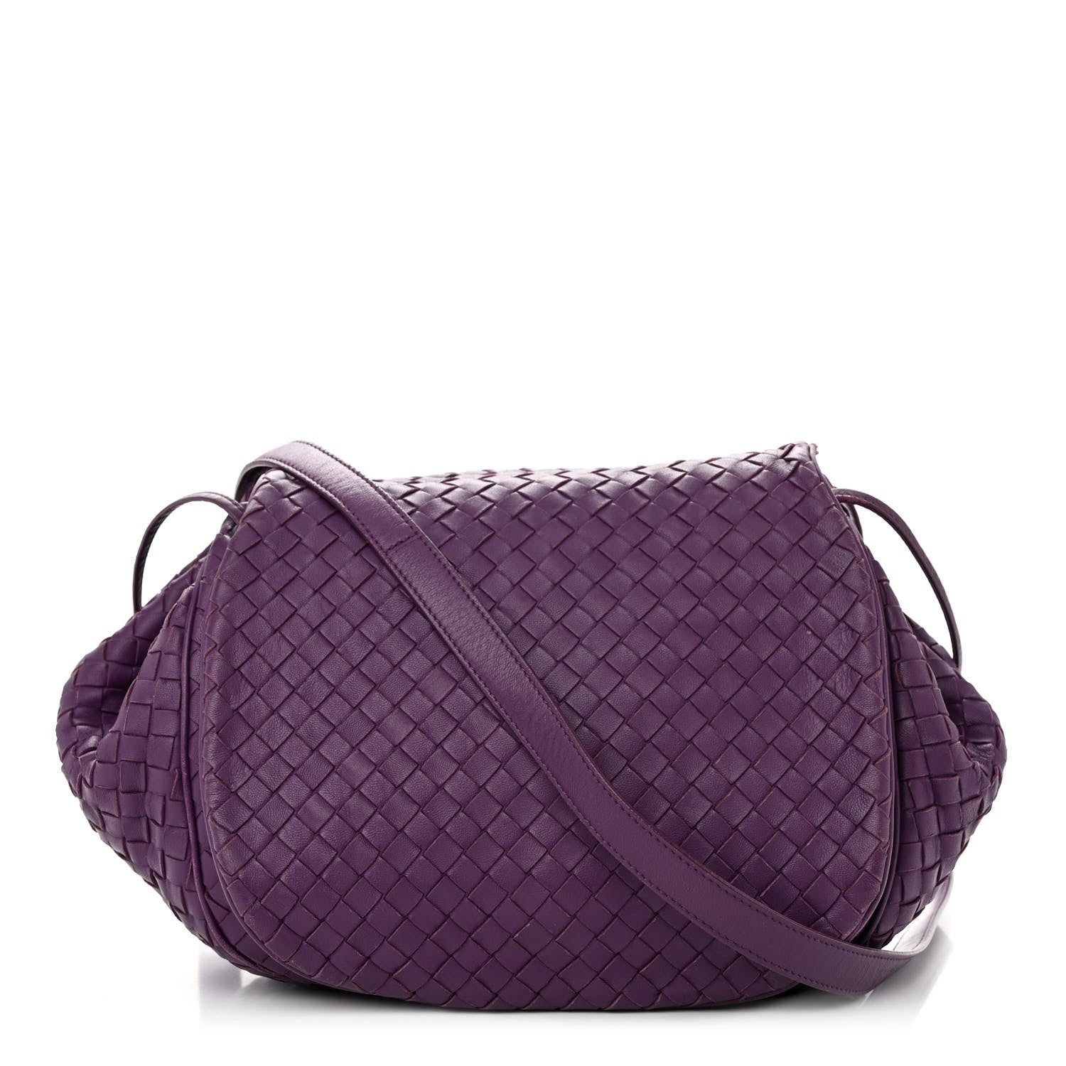 Bottega Veneta Nappa Intrecciato Drawstring Messenger Flap Monalisa 1 of 16