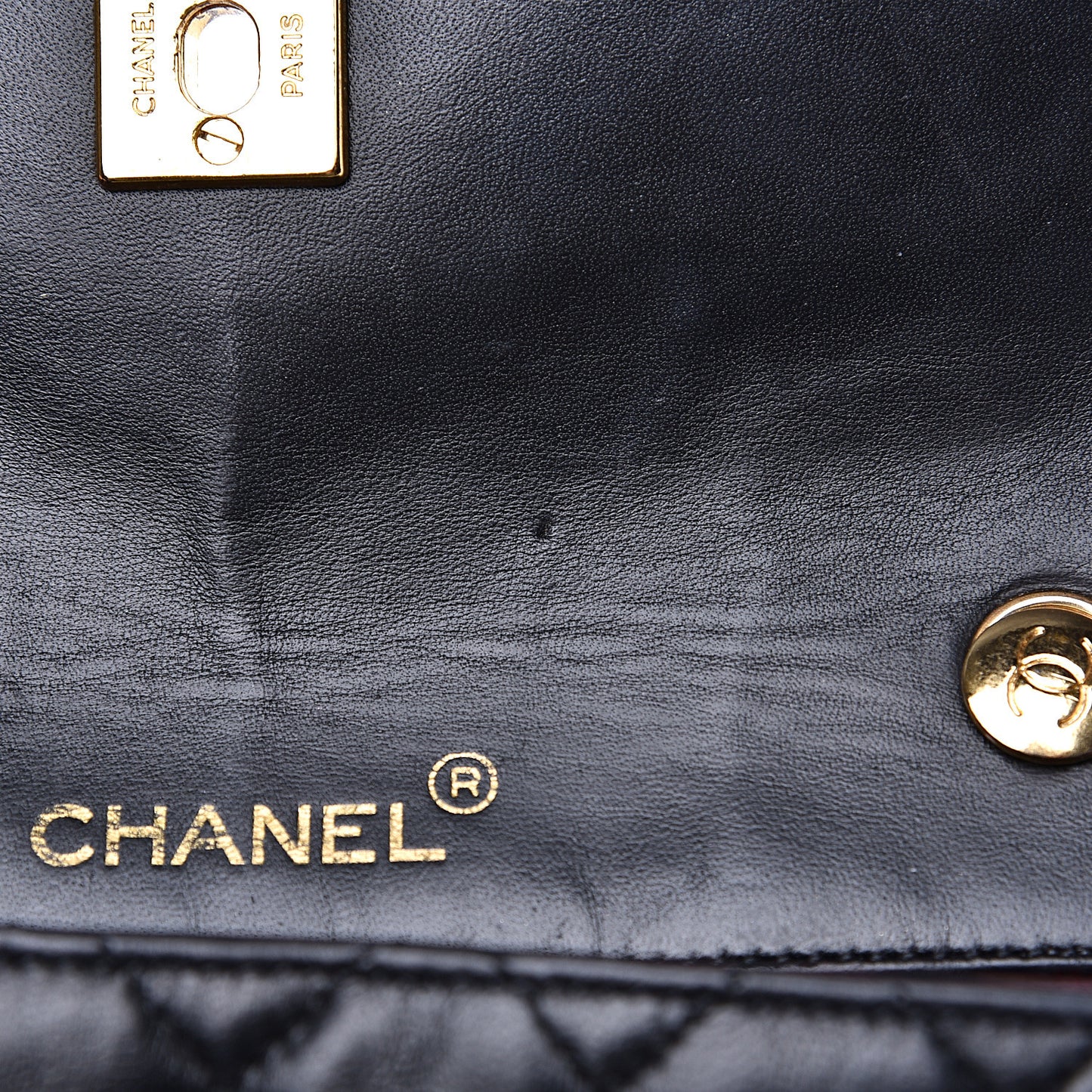 Lambskin Quilted Mini Rectangular Flap Bag Black