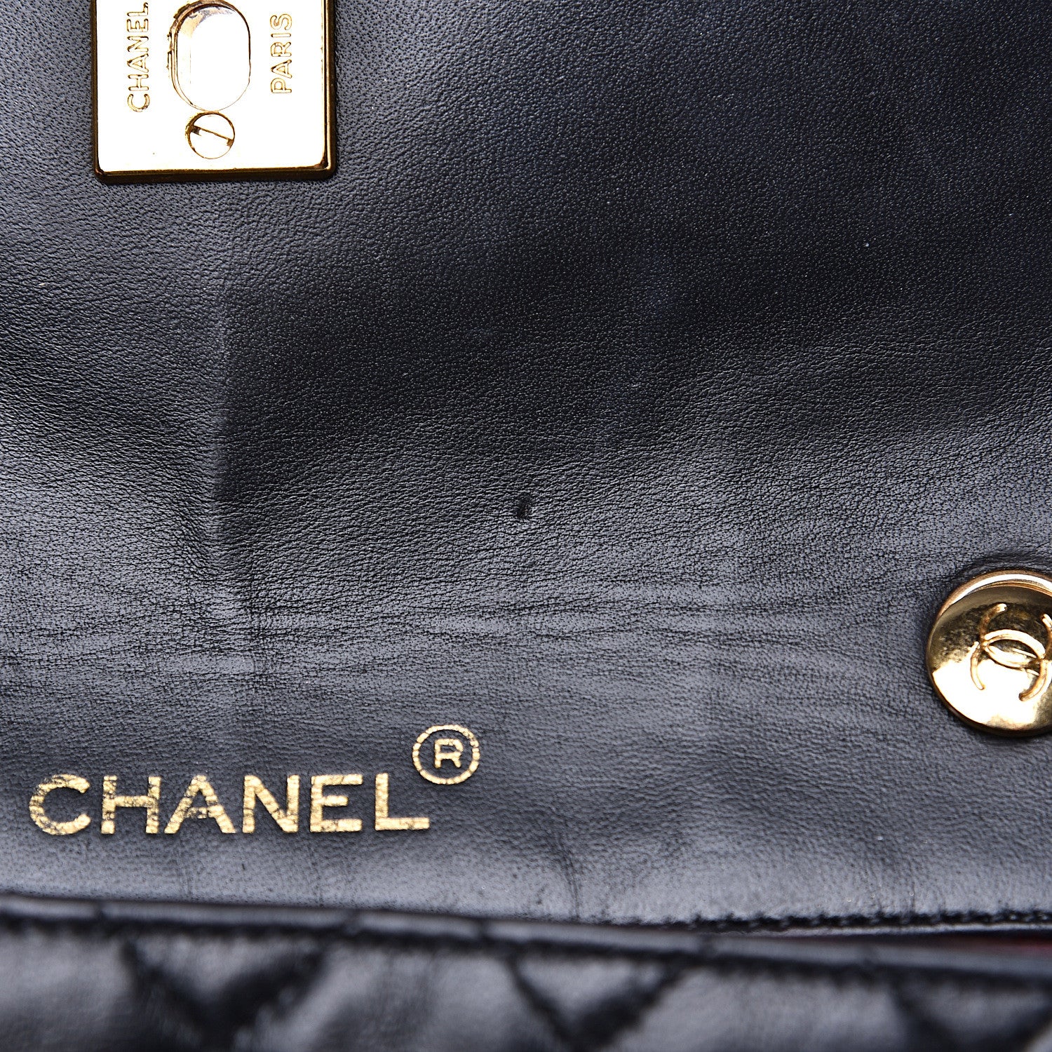 Chanel Lambskin Quilted Mini Rectangular Flap Bag Black 16 of 18
