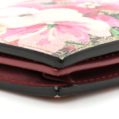 Gucci GG Supreme Monogram Blooms Card Case Beige Multicolor Dry Rose 10 of 11