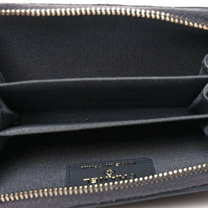 Chanel Lambskin Quilted Chanel 19 Zip Around Coin Purse Wallet Dark Grey 5 of 9