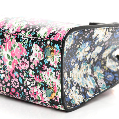 Louis Vuitton Calfskin Floral Print Mini City Steamer Black 8 of 8