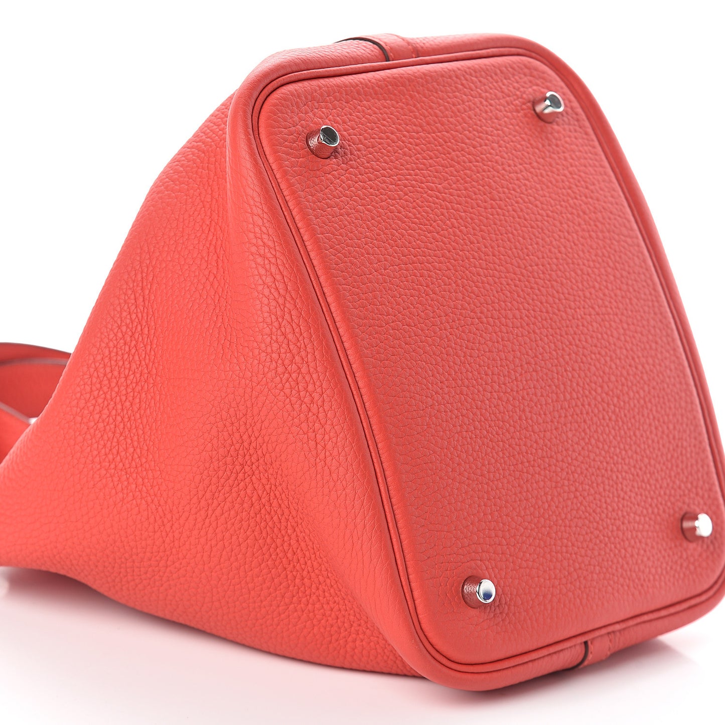 Taurillon Clemence Picotin Lock 22 MM Rouge Tomate