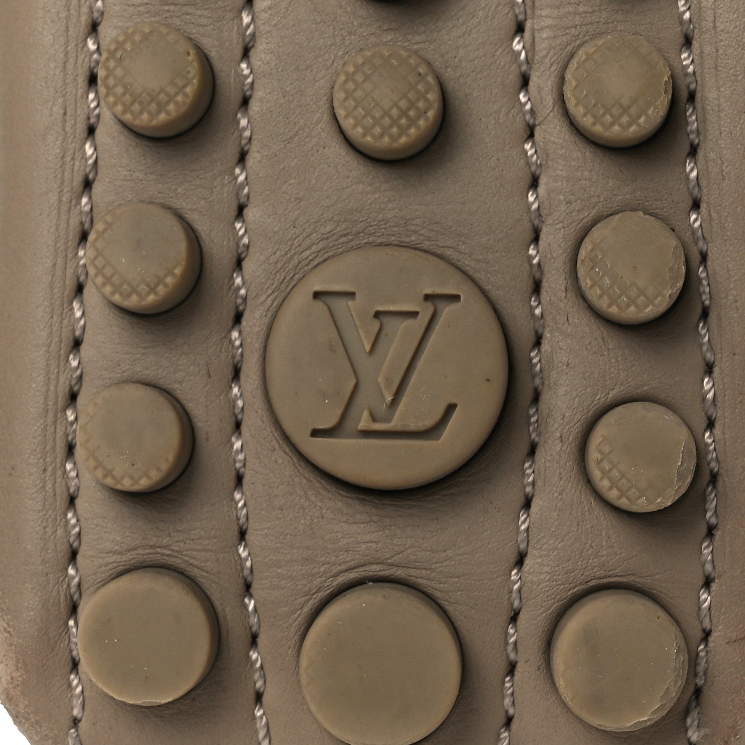 Louis Vuitton Calfskin Oxford Loafers 37.5 Beige White 8 of 17