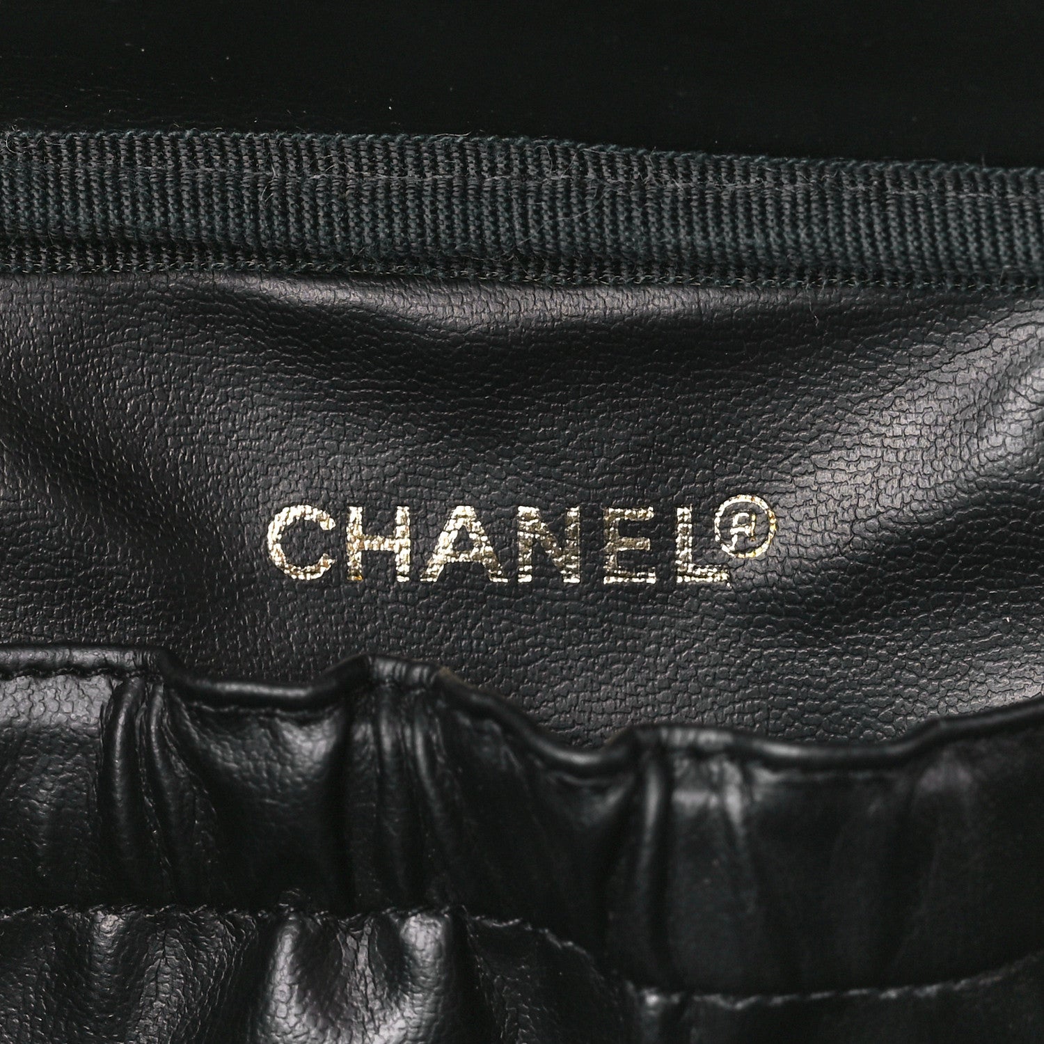 Chanel Caviar Vanity Cosmetic Case Black 6 of 10