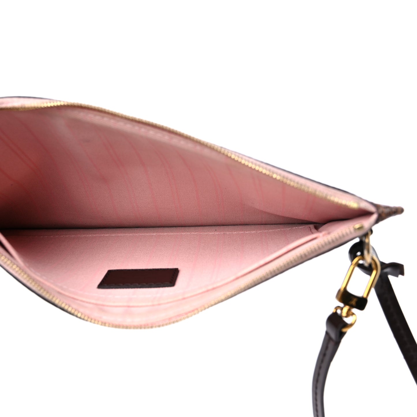 Damier Ebene Neverfull MM GM Pochette Rose Ballerine
