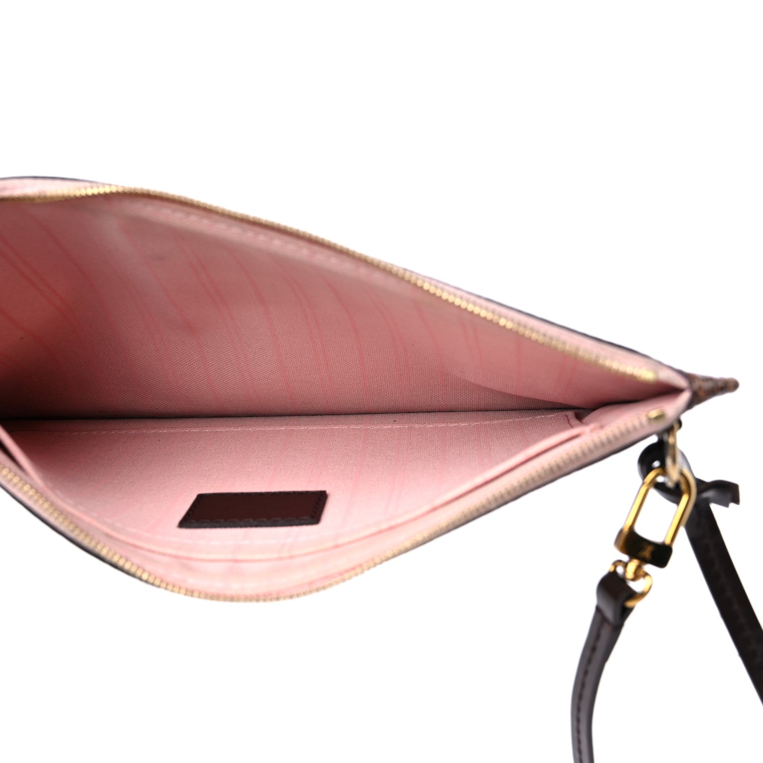 Louis Vuitton Damier Ebene Neverfull MM GM Pochette Rose Ballerine 5 of 15