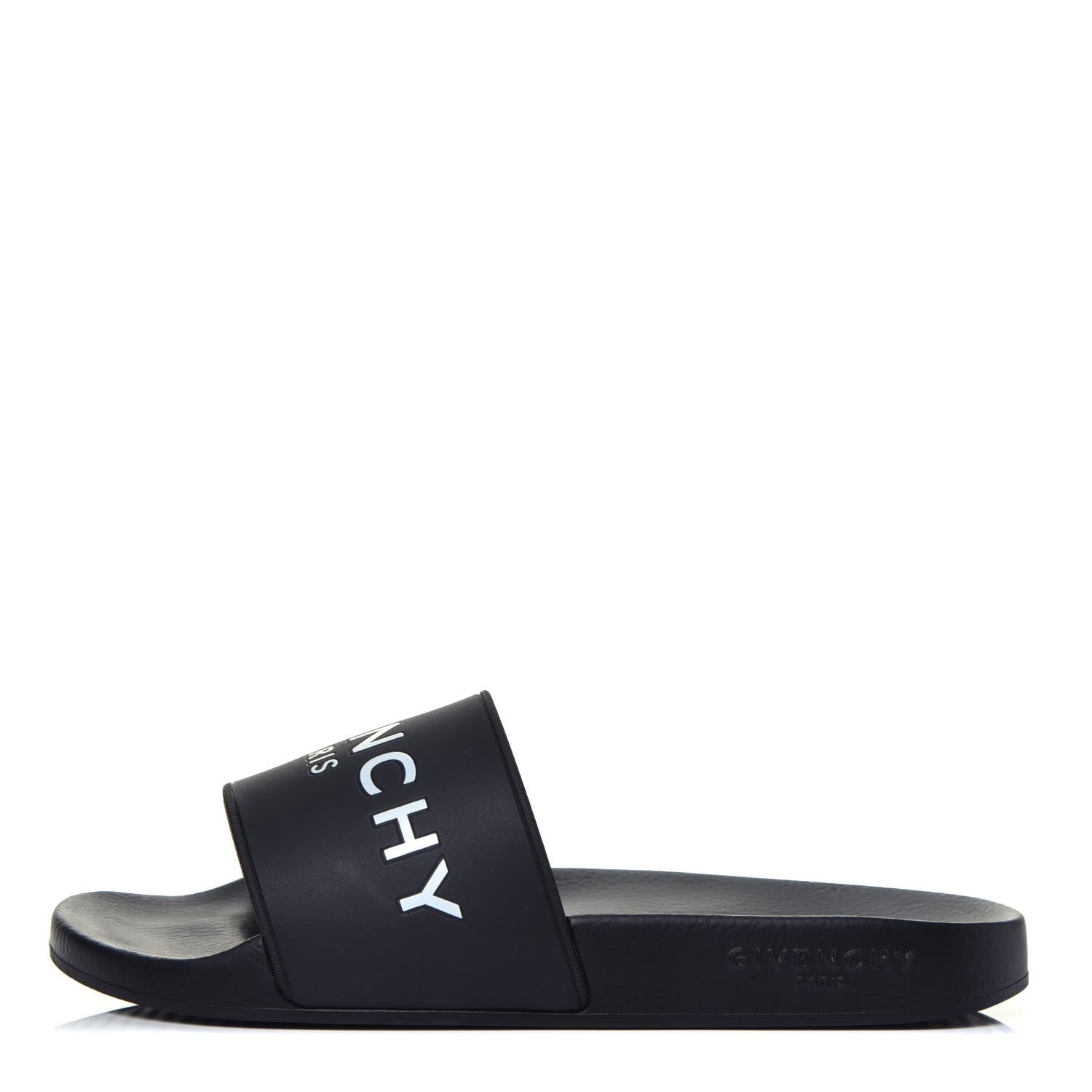 Givenchy Rubber Logo Pool Slide Sandals 39 Black 1 of 9