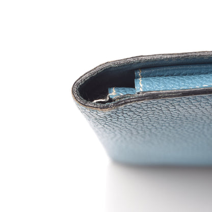 Hermes Togo Dogon Duo Wallet Blue Jean 22 of 24