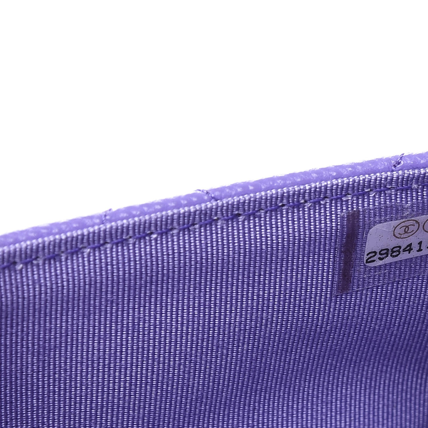 Chanel Caviar Quilted Wallet On Chain WOC Purple 9 of 11